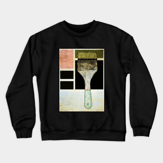 Paint Brush Crewneck Sweatshirt by crunchysqueak